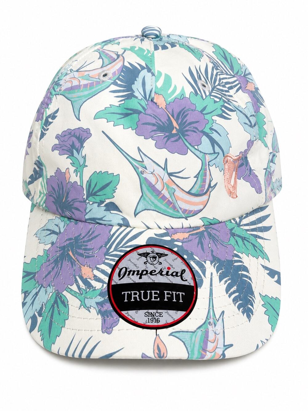 Imperial The Easy Read Cap Marlin Tropical Adjustable Baseball Hat Cap OS